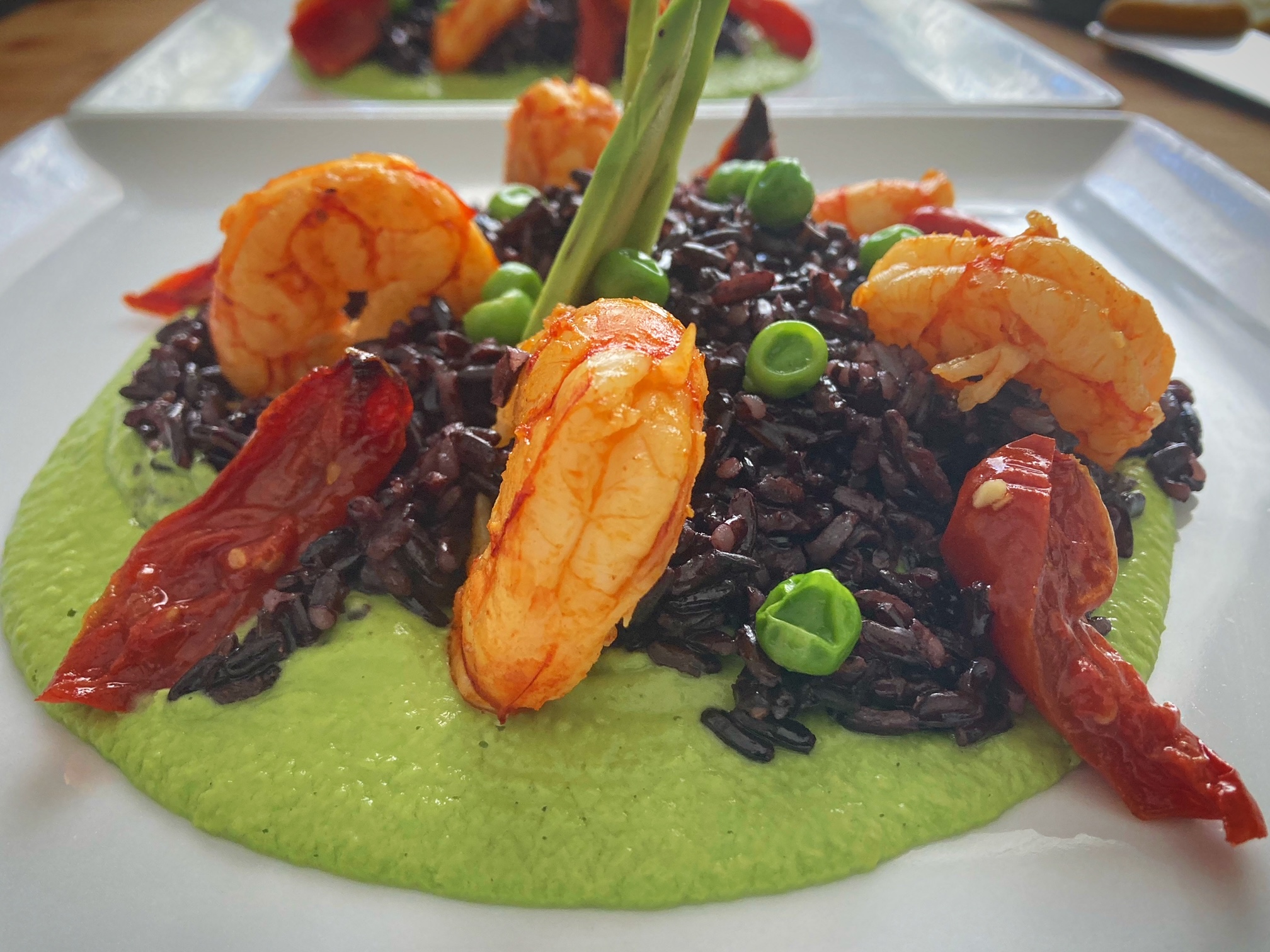 Riso nero ai frutti di mare